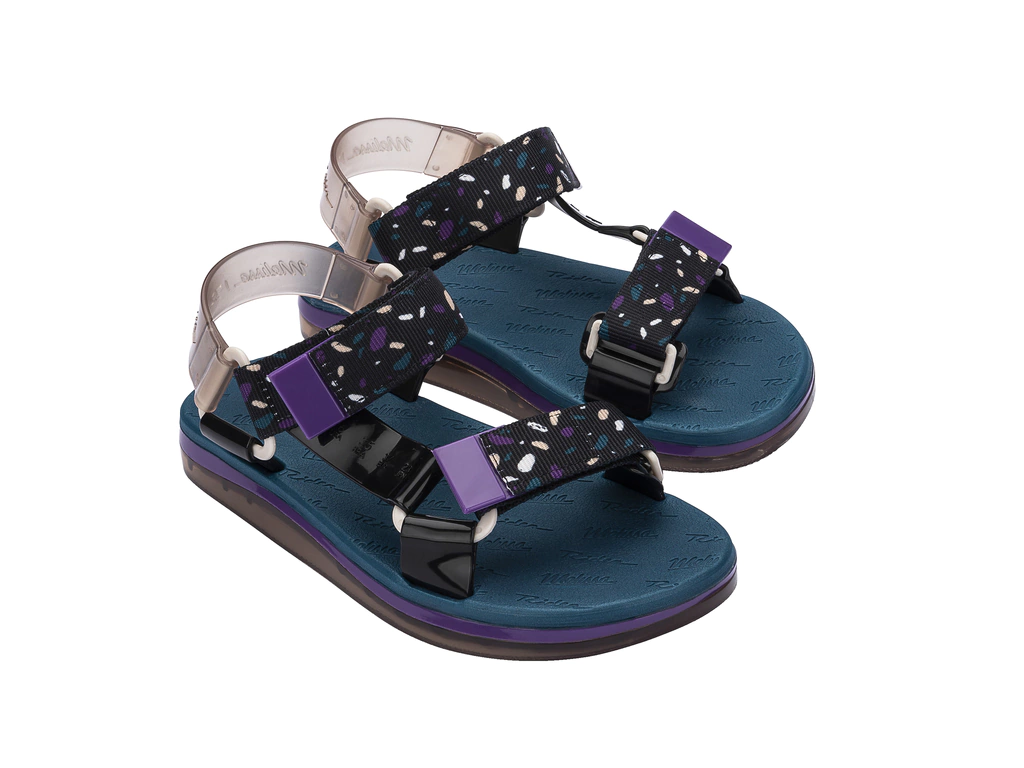 Sandalias Melissa Papete + Rider Azul