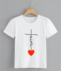 Remera faith + corazón - comprar online