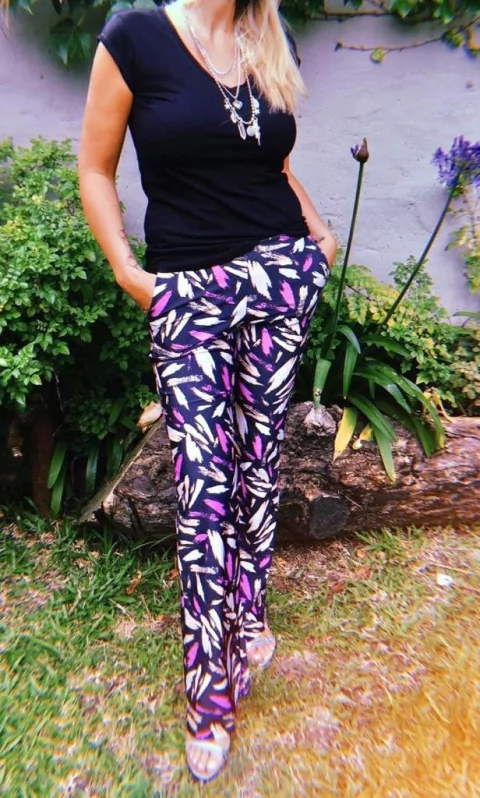 Pant lycra oxford con bolsillos