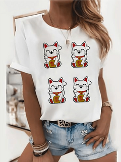 Remera "lucky kitty"