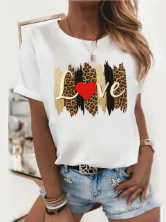 Remera "love animal print" - comprar online