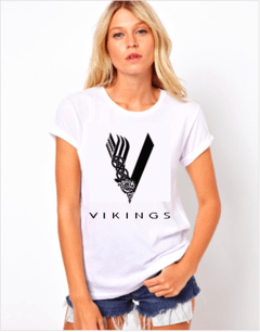 Remera "Vikings" blanca