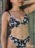 Corpiño IBIZA Gardenias Negro - SEDA