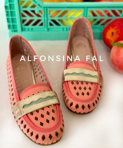 mocasín Teresa salmon (m003) - tienda online