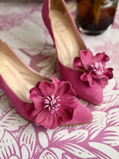 Stiletto leticia flor fucsia en internet
