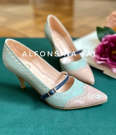 Stiletto Cleo celeste (6B08) - comprar online