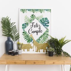 Cartel de Bienvenida Selva Imprimible - comprar online