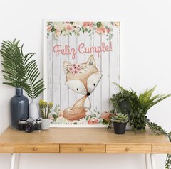 Cartel de Bienvenida Baby Forest Imprimible