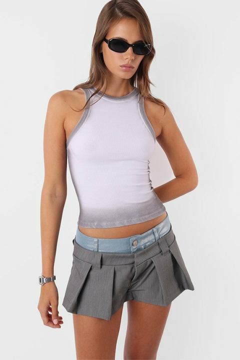 MUSCULOSA GUINEA GRIS Y BLANCO - comprar online