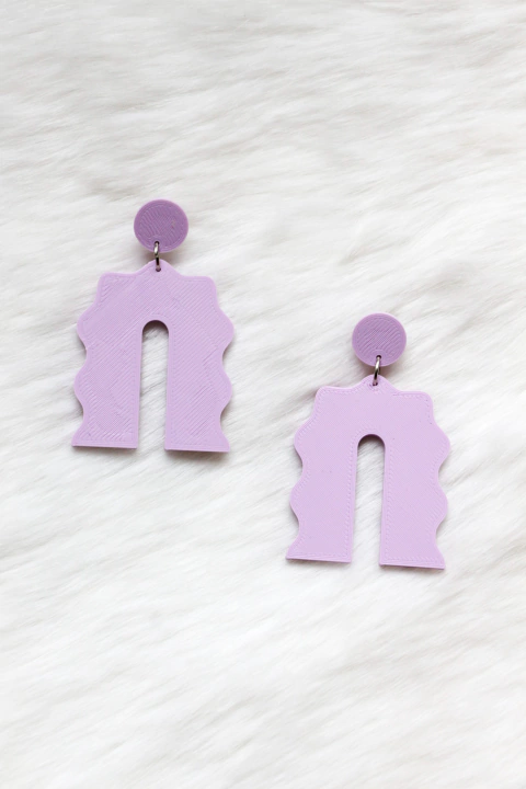 AROS ARCO ZIG ZAG LILA