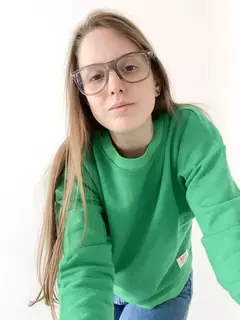 BUZO CROP BASIC VERDE - comprar online