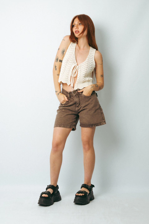 SHORT MOM 2 CHOCO - comprar online