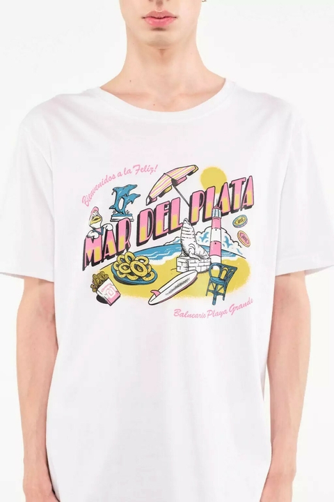 REMERA MAR DEL PLATA BLANCA