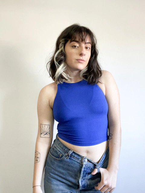 TOP BASIC AZUL FRANCIA