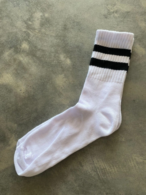 MEDIAS TENNIS BLANCO Y NEGRO