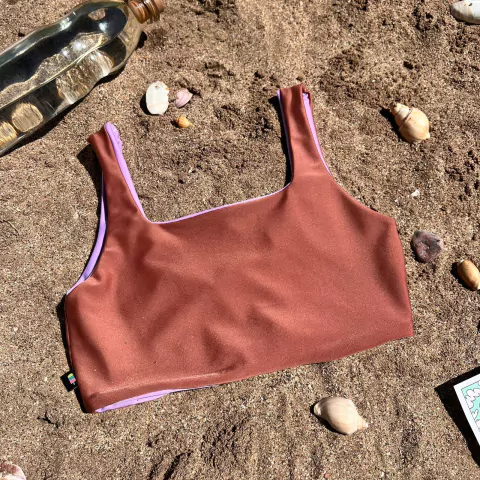 TOP REVERSIBLE MAR BRONZE/ LILA HARMONIA