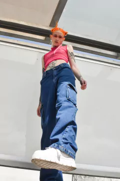 CARGO WIDE BLUE - TIENDA FLUO