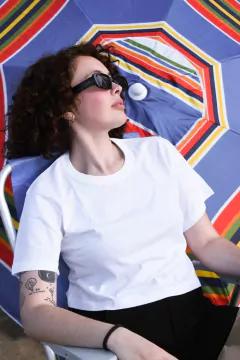 REMERA CROP SUSAN BLANCA