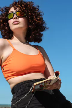 TOP PERLA NARANJA TANGERINA en internet