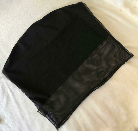 STRAPLESS NEGRO TUL Y LYCRA