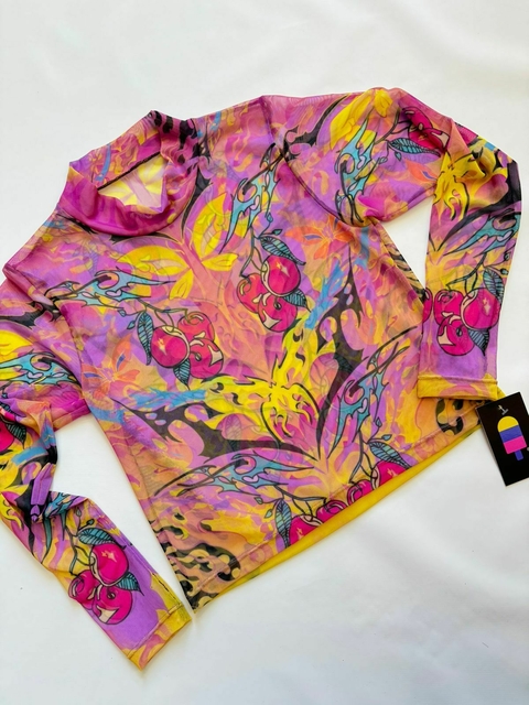 CROPTEE MANGA LARGA TUL BUTTERFLY