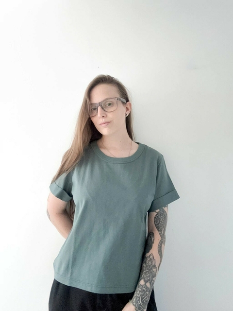 CROPTEE LISA VERDE GASTADO - comprar online