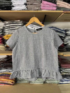 BLUSA FRENCH NEGRA Y BLANCA - tienda online