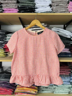 BLUSA FRENCH ROJA Y BLANCA - tienda online