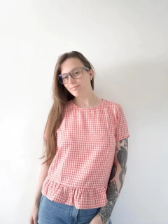 BLUSA FRENCH ROJA Y BLANCA - comprar online