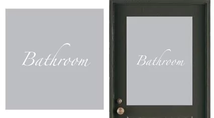 Vinilo Esmerilado Texto