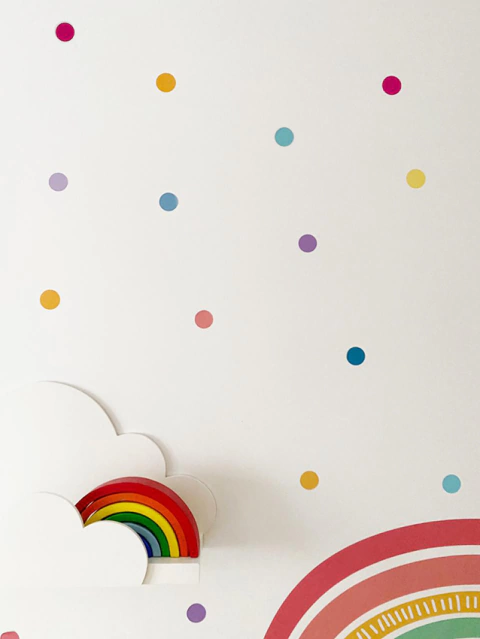 Vinilo dots multicolor