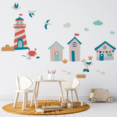 Vinilo Casitas en la Playa