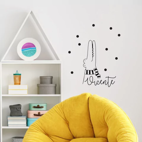 Vinilo Nombre Cocodrilo