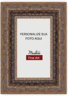 Imagem do Moldura de Madeira Ouro Velho - Moldura Entalhada - Quadros Decoração
