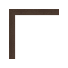 Moldura de Madeira - Moldura Laminada Amadeirada Escura Para Quadro