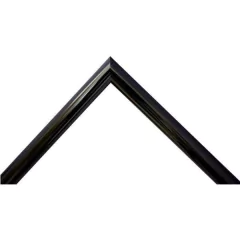Moldura de Aluminio - Preto Brilhante - Feito Sob Medida