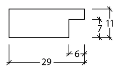 Moldura de Madeira - Moldura Madeira Escura Para Quadro - Mestres da Moldura - Molduraria