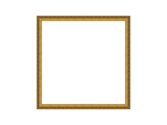 Moldura com Detalhes Entalhado - Moldura Dourada - Quadro Decorativo na internet