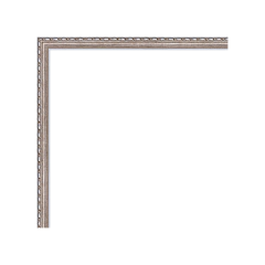 Moldura de Madeira Clássica - Moldura Prata Para Quadro Decorativo