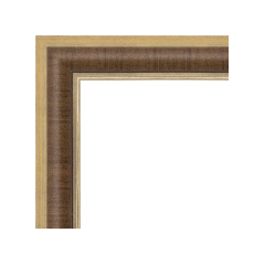Moldura de Madeira Dourada - Molduras Com Detalhe - Quadro Sob Medida - comprar online
