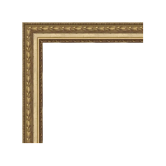 Moldura Clássica De Madeira - Moldura Quadro Decoração - Moldura Dourada - comprar online