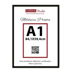 Moldura Pronta A1 com Acrílico e Impressão FineArt
