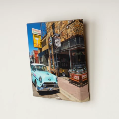 Quadro com tecido Canvas Borda Espelhada