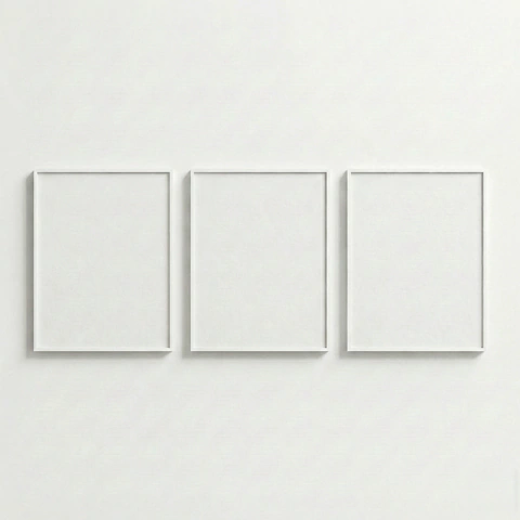 Trio de Quadros 120x80 cm | Kit Completo com Vidro e Impressão Fine Art - loja online