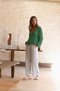 Cardigan Fragola verde - comprar online