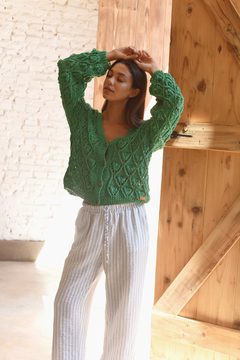 Cardigan Fragola verde - tienda online