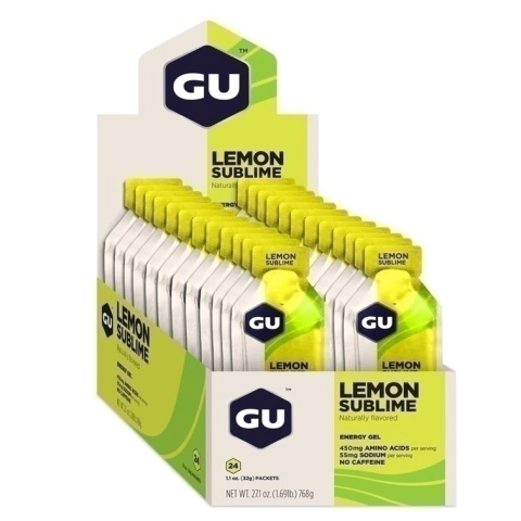 GEL ENERGY LEMON SUBLIME GU - 24 UNIDADES