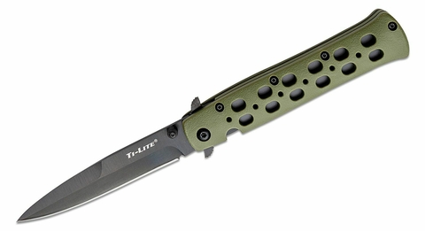 COLD STEEL Navaja TI LITE 4 VERDE Grip Zytel Acero AUS-8A