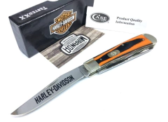 HARLEY DAVIDSON Navaja TRAPPER G10 ORANGE by Case Usa 52167 MADE IN USA