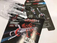 ALLEN Puntas Flecha De Caza BLOODRUSH 3 Hojas 100gr Pack X 3
